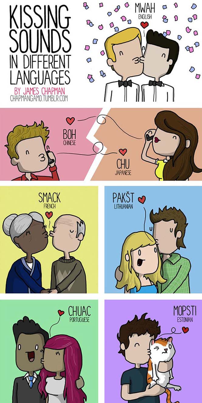 Πως ακούγεται το φιλί, το γάβγισμα και άλλα πράγματα σε διάφορες γλώσσες (8)