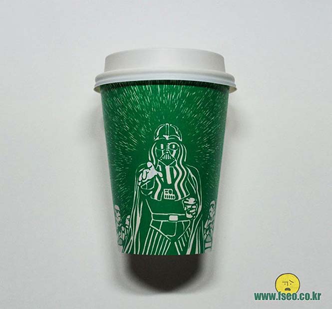 Σκιτσογράφος μετατρέπει τα ποτήρια των Starbucks σε απίθανες δημιουργίες (10)